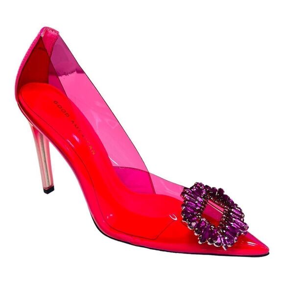 Good American Women’s Hot Pink Cinder-f*cking-rella Pump Size 7 - Picture 8 of 8
